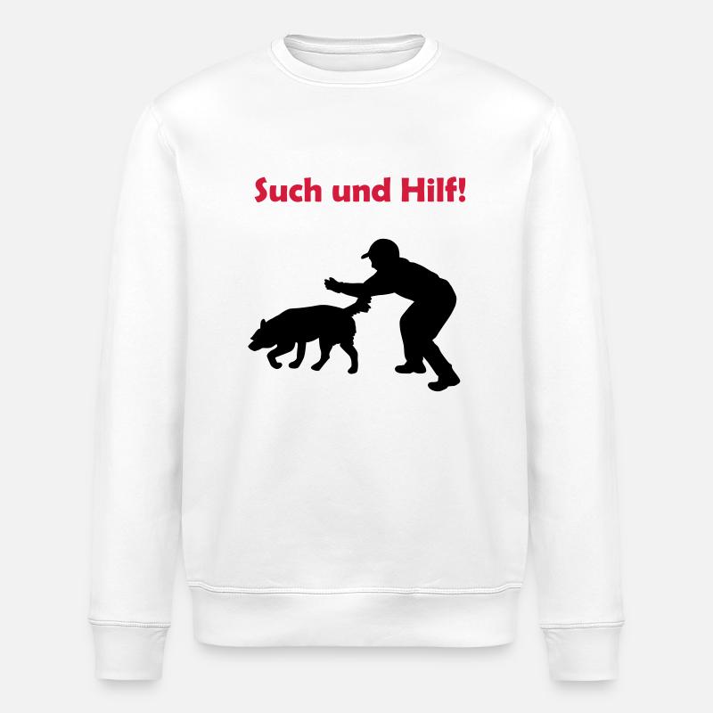 such_und_hilf_cb - Stanley/Stella Unisex Bio-Sweatshirt ROLLER - Weiß