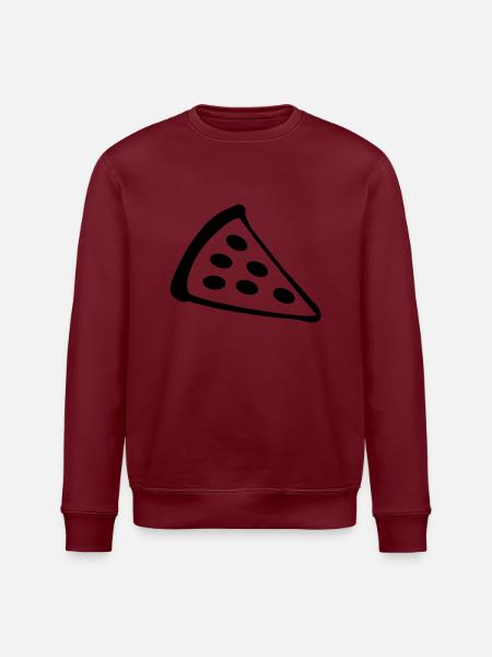 pizza - Stanley/Stella ROLLER Unisex Organic Sweatshirt - white
