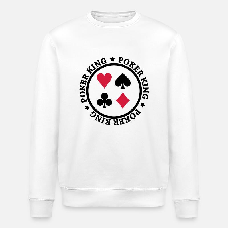 poker_king_2__siegel_f2 - Sweat bio ROLLER Stanley/Stella Unisexe - blanc