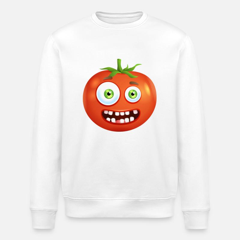 tomate gemüse013 - Stanley/Stella Unisex Bio-Sweatshirt ROLLER - Weiß