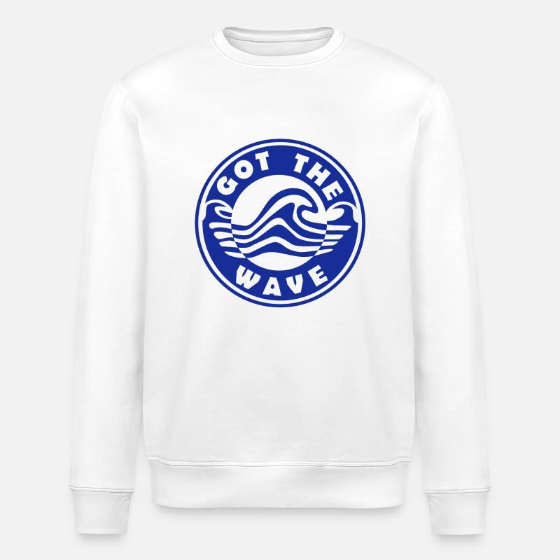 Got the Wave Waves logo - Stanley/Stella ROLLER Unisex Organic Sweatshirt - white