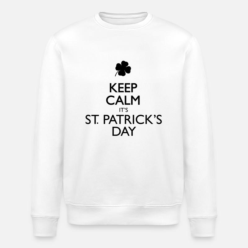 It's St. Patricks Day - Sweat bio ROLLER Stanley/Stella Unisexe - blanc