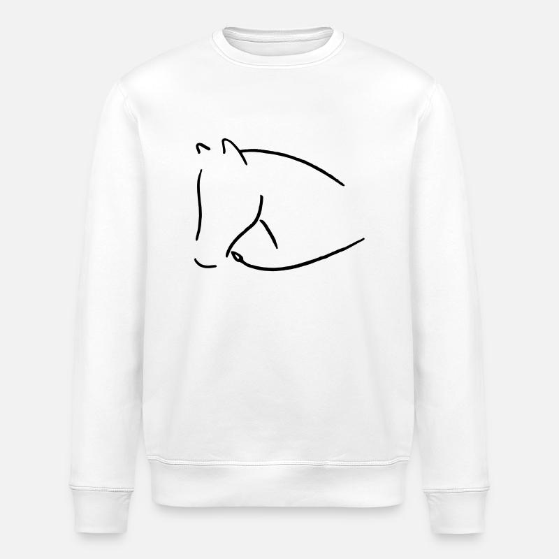 hippiques - Sweat bio ROLLER Stanley/Stella Unisexe - blanc