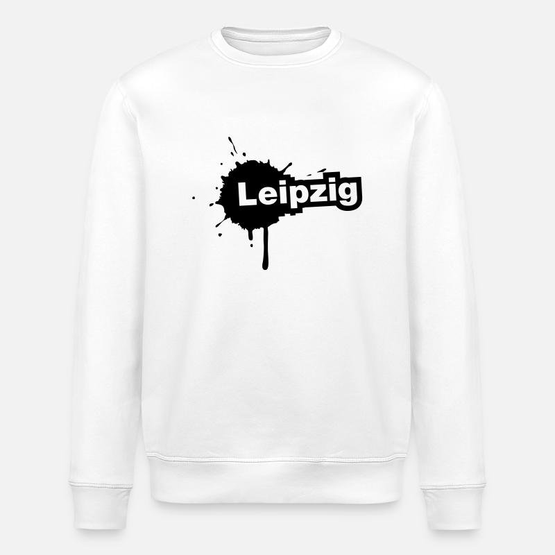 Leipzig Splatter - Stanley/Stella Unisex Bio-Sweatshirt ROLLER - Weiß