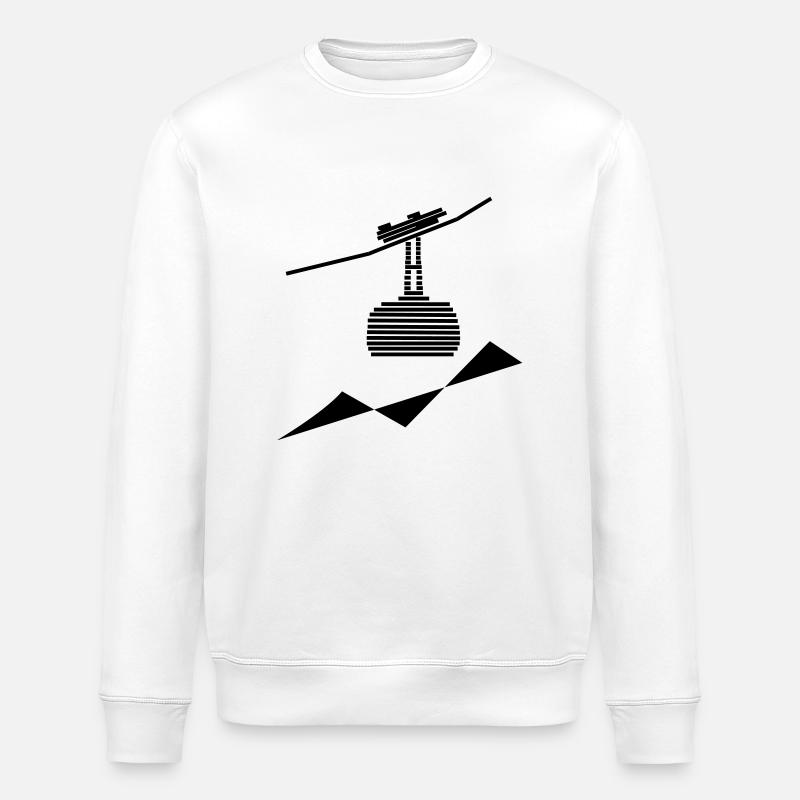 téléphérique 4 - Sweat bio ROLLER Stanley/Stella Unisexe - blanc