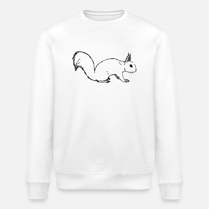 Écureuils - Sweat bio ROLLER Stanley/Stella Unisexe - blanc