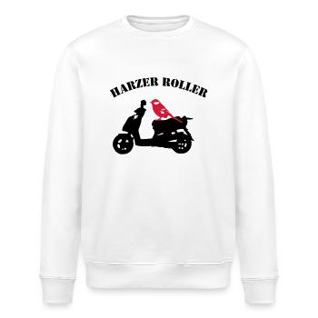 Harzer Roller - Stanley/Stella Unisex Bio-Sweatshirt ROLLER - Weiß - Vorne - Nik (191cm)