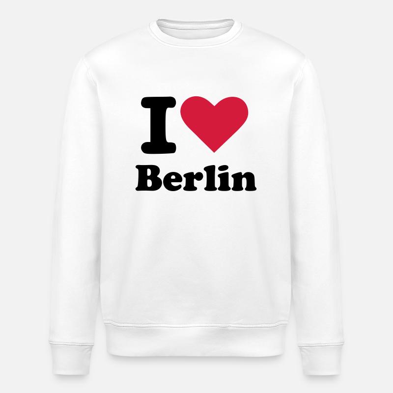Berlin - Stanley/Stella Unisex Bio-Sweatshirt ROLLER - Weiß