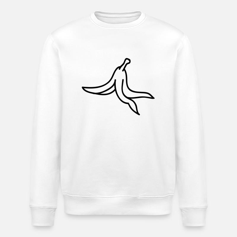 Banana Peel - Stanley/Stella Unisex Bio-Sweatshirt ROLLER - Weiß