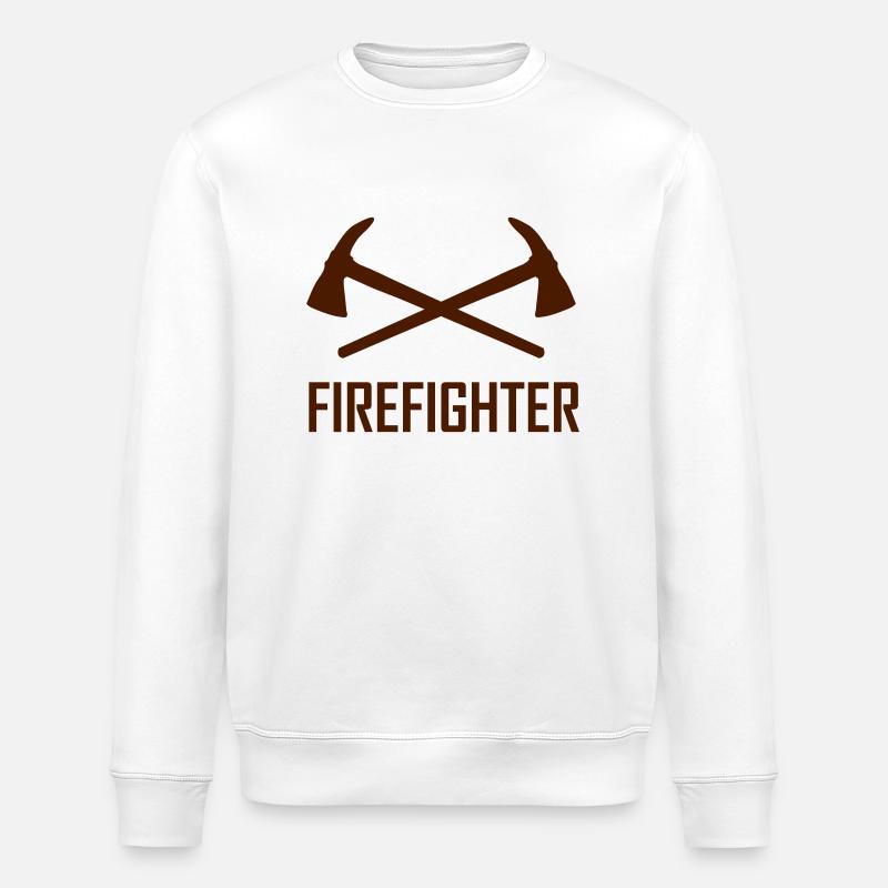 firefighter - Sweat bio ROLLER Stanley/Stella Unisexe - blanc