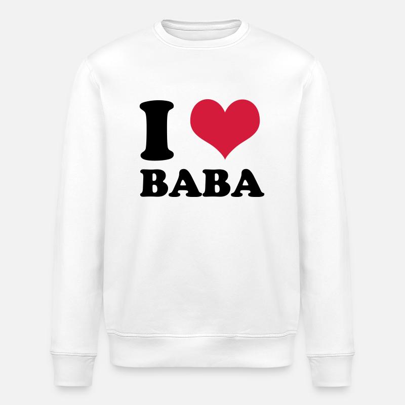 j'aime baba - Sweat bio ROLLER Stanley/Stella Unisexe - blanc