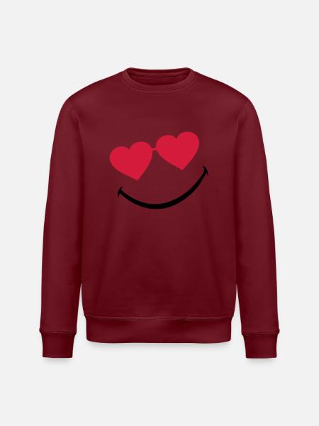 smileface_5 - Stanley/Stella Unisex Bio-Sweatshirt ROLLER - Weiß