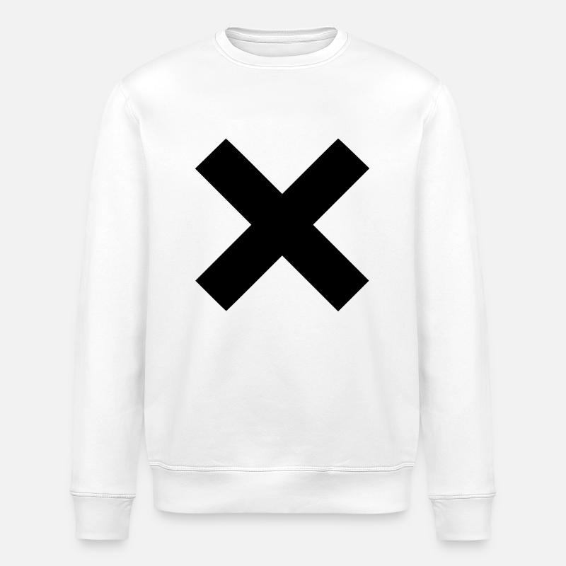 Kreuz - Stanley/Stella Unisex Bio-Sweatshirt ROLLER - Weiß
