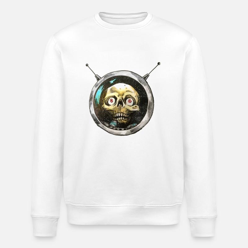 voidhead - Stanley/Stella ROLLER Unisex Organic Sweatshirt - white