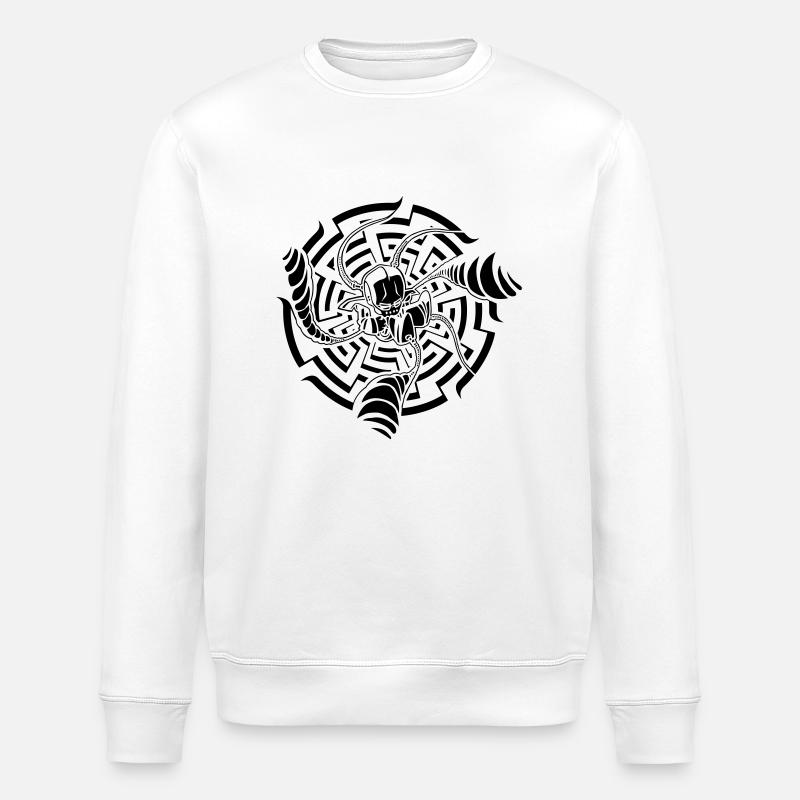 b.robot - Stanley/Stella Unisex Bio-Sweatshirt ROLLER - Weiß