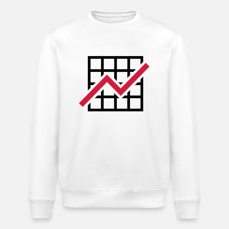 Chart - Stanley/Stella ROLLER Unisex Organic Sweatshirt - white