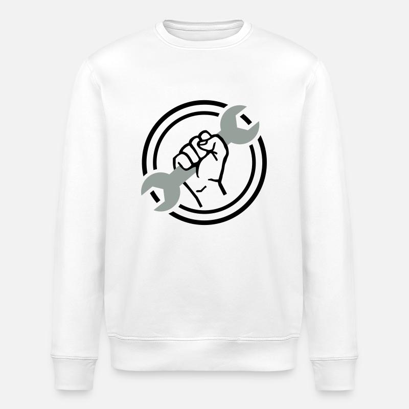 Mécanicien - Sweat bio ROLLER Stanley/Stella Unisexe - blanc