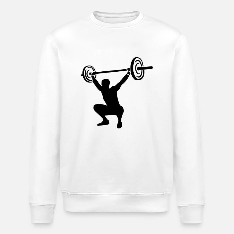 Gewichtheben - Stanley/Stella Unisex Bio-Sweatshirt ROLLER - Weiß
