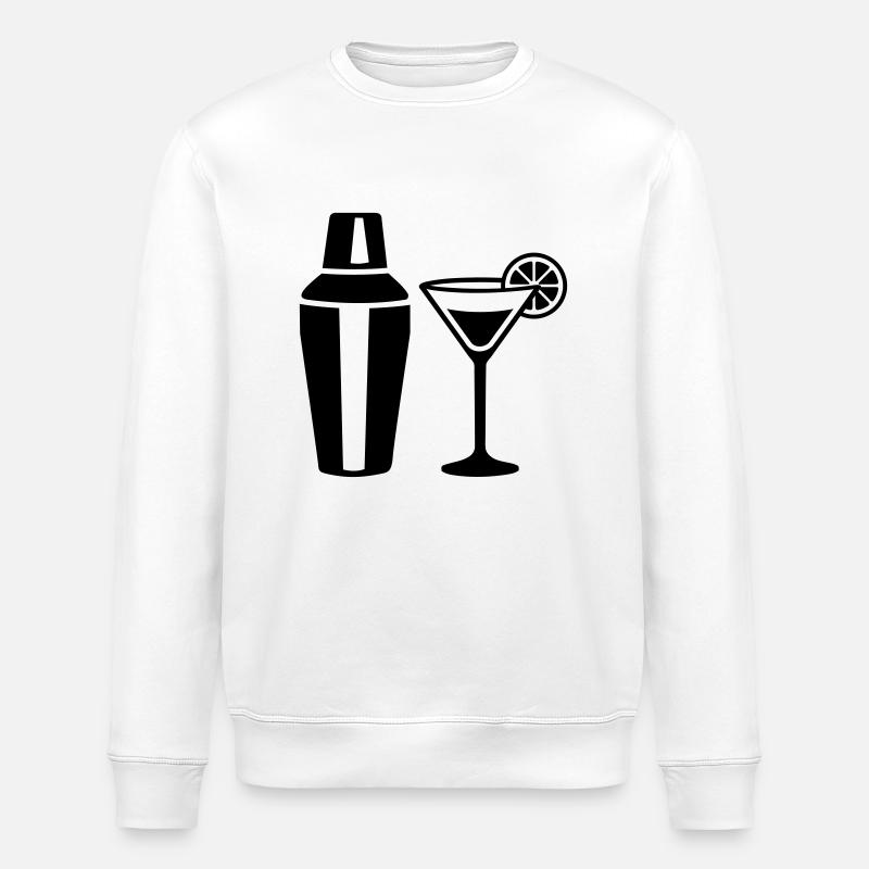 Cocktail - Sweat bio ROLLER Stanley/Stella Unisexe - blanc