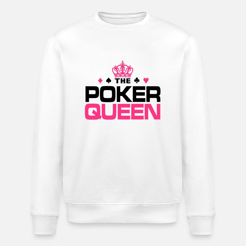 Poker Queen - Stanley/Stella Unisex Bio-Sweatshirt ROLLER - Weiß