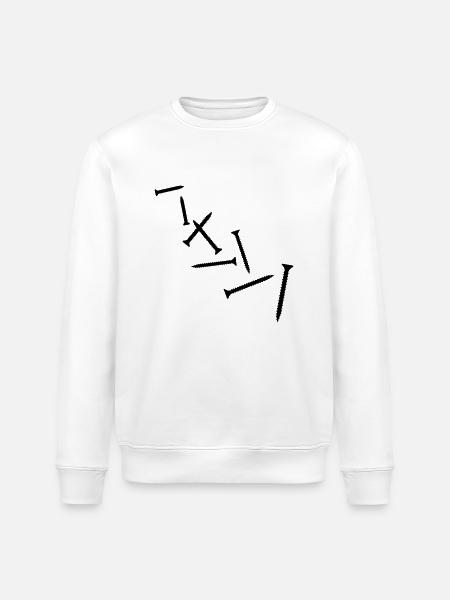 Screw - Stanley/Stella ROLLER Unisex Organic Sweatshirt - white