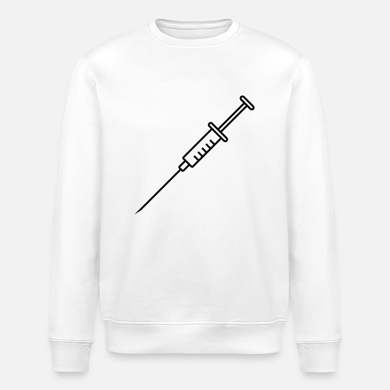 Seringue / Syringe / Spritze / Jeringa / Siringa - Sweat bio ROLLER Stanley/Stella Unisexe - blanc