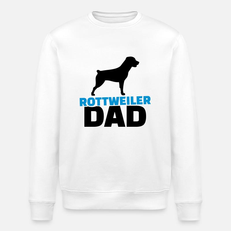 Rottweiler Dad - Sweat bio ROLLER Stanley/Stella Unisexe - blanc