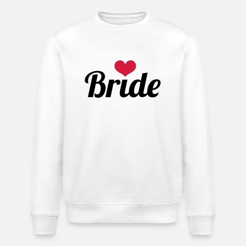 Bride - Wedding - Stanley/Stella Unisex Bio-Sweatshirt ROLLER - Weiß