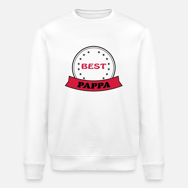 Best pappa - Sweat bio ROLLER Stanley/Stella Unisexe - blanc