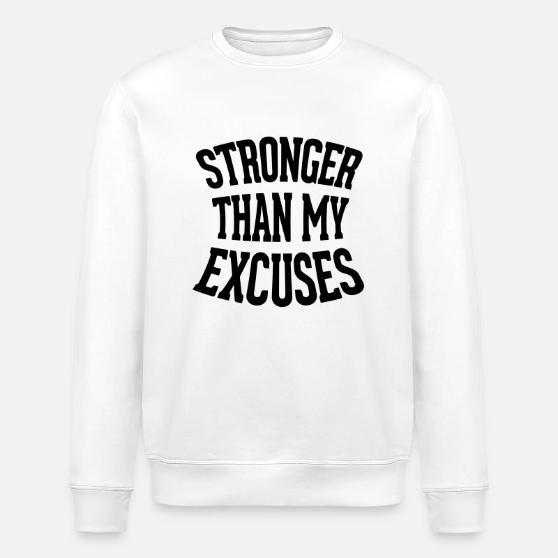 Strong - Stanley/Stella ROLLER Unisex Organic Sweatshirt - white