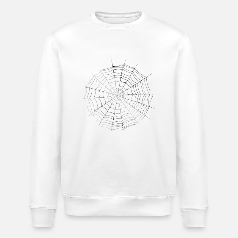 Smiley Spiderweb - Stanley/Stella Unisex Bio-Sweatshirt ROLLER - Weiß