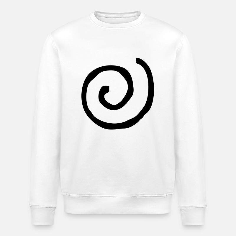 Spirale rund - Stanley/Stella Unisex Bio-Sweatshirt ROLLER - Weiß
