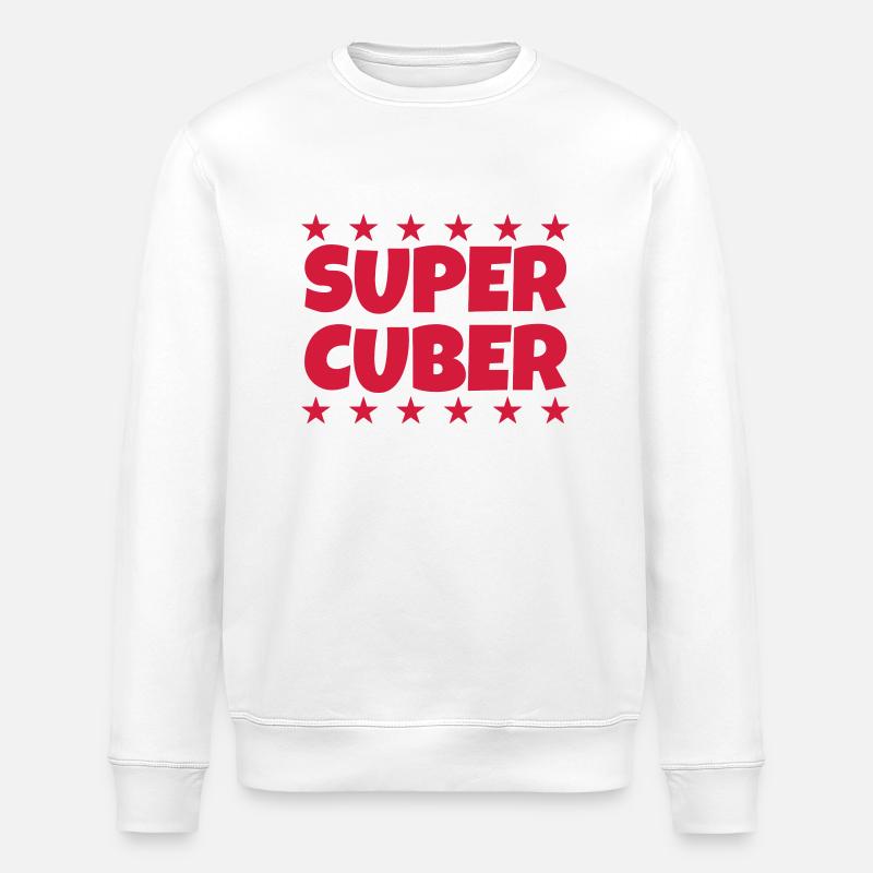 Cubing / Cube / Cuber / Speedcubing - Sweat bio ROLLER Stanley/Stella Unisexe - blanc