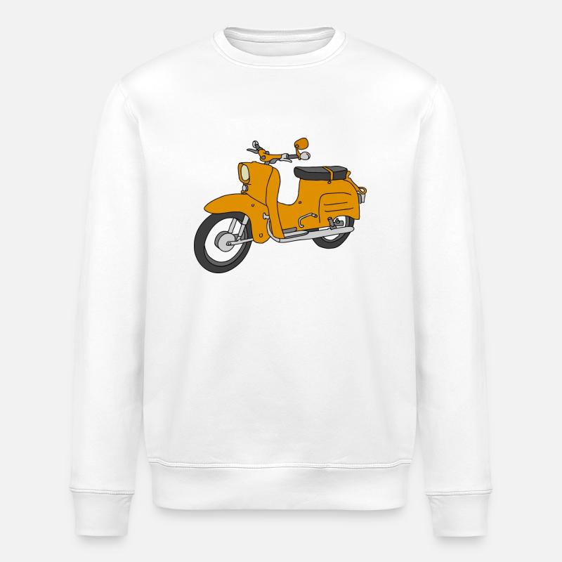 Schwalbe (saharabraun) - Stanley/Stella Unisex Bio-Sweatshirt ROLLER - Weiß