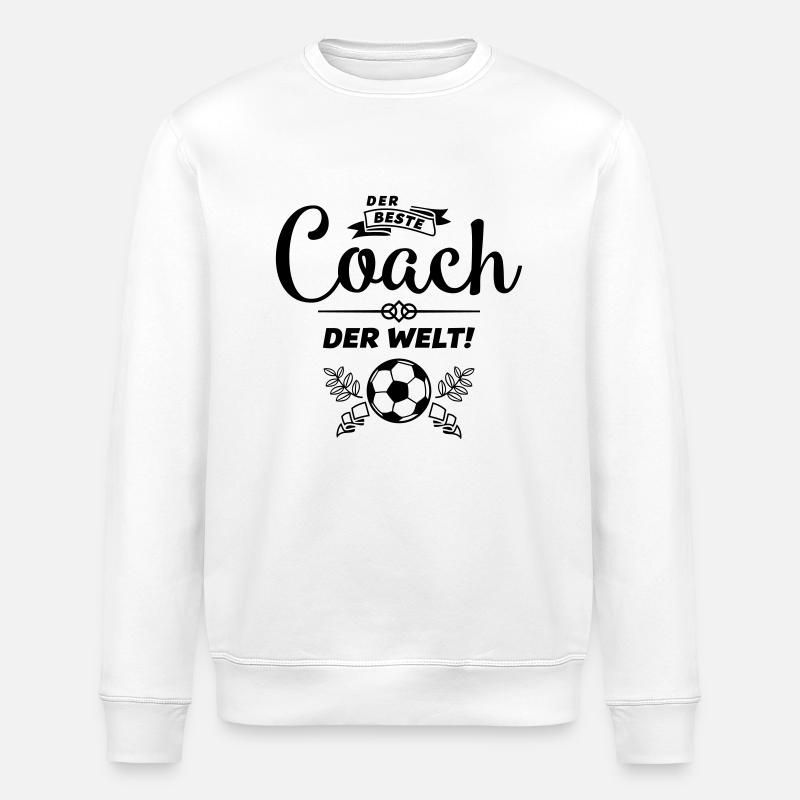 der beste coach - Stanley/Stella Unisex Bio-Sweatshirt ROLLER - Weiß