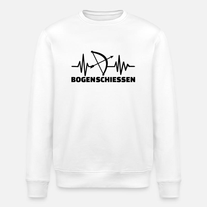 Bogenschießen - Stanley/Stella Unisex Bio-Sweatshirt ROLLER - Weiß