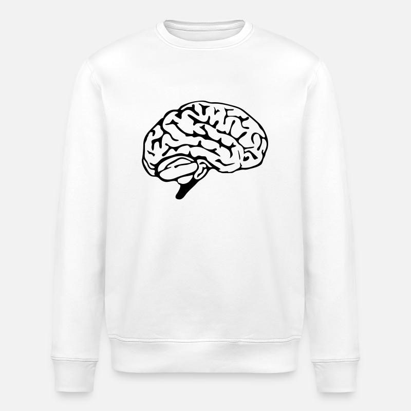 brain design - Stanley/Stella Unisex Bio-Sweatshirt ROLLER - Weiß