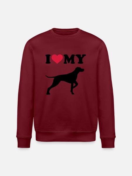 German Shorthaired Pointer - Stanley/Stella ROLLER Unisex Organic Sweatshirt - white