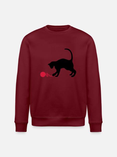cat - Stanley/Stella ROLLER Unisex Organic Sweatshirt - white