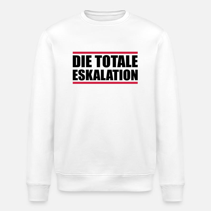 die totale eskalation - Stanley/Stella Unisex Bio-Sweatshirt ROLLER - Weiß
