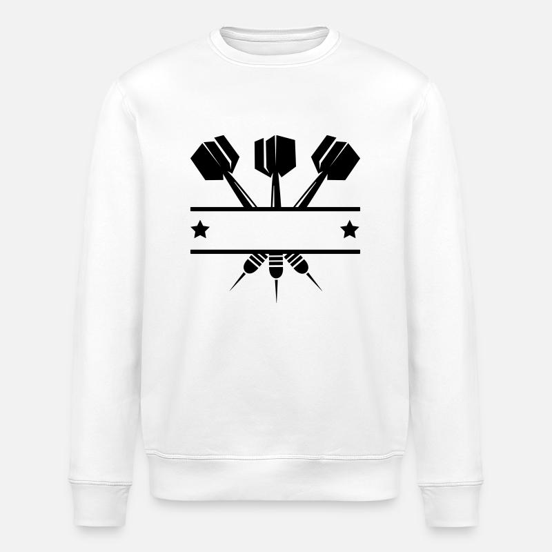 dart_pfeile_1 - Stanley/Stella ROLLER Unisex Organic Sweatshirt - white