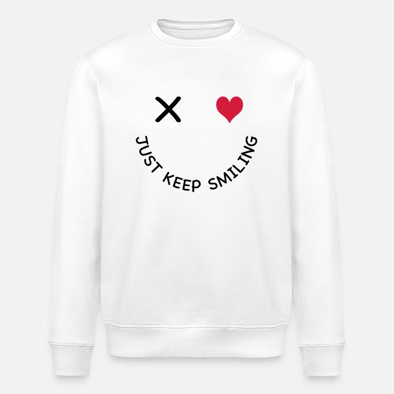 Lächeln - Stanley/Stella Unisex Bio-Sweatshirt ROLLER - Weiß