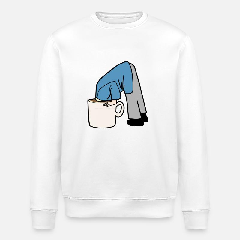 Kaffee - Stanley/Stella Unisex Bio-Sweatshirt ROLLER - Weiß