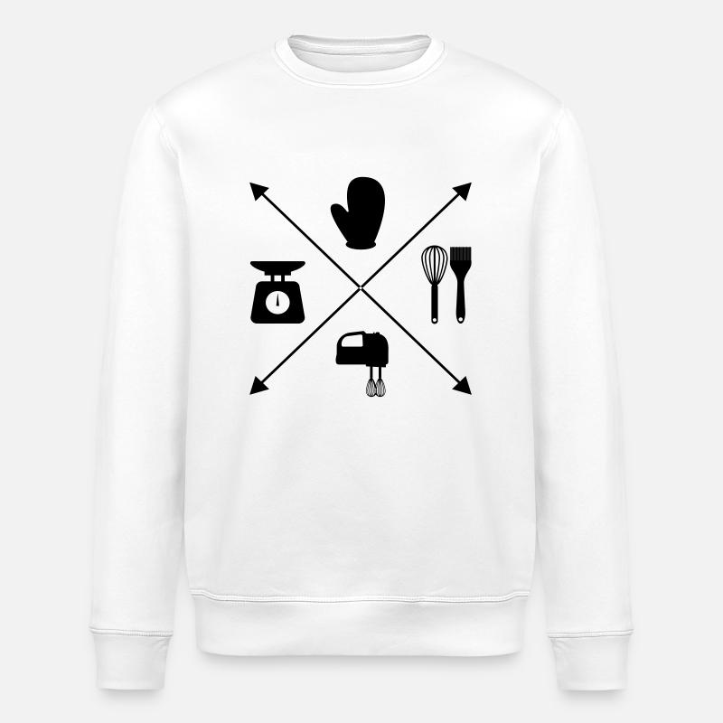 Backen - Stanley/Stella Unisex Bio-Sweatshirt ROLLER - Weiß