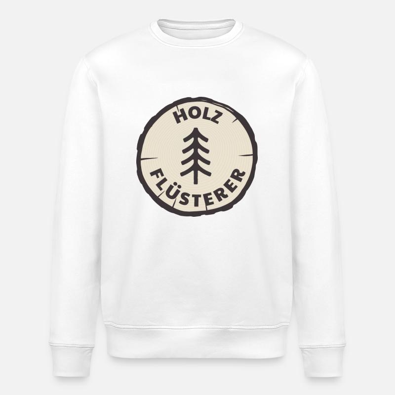 holz flüsterer - Stanley/Stella Unisex Bio-Sweatshirt ROLLER - Weiß