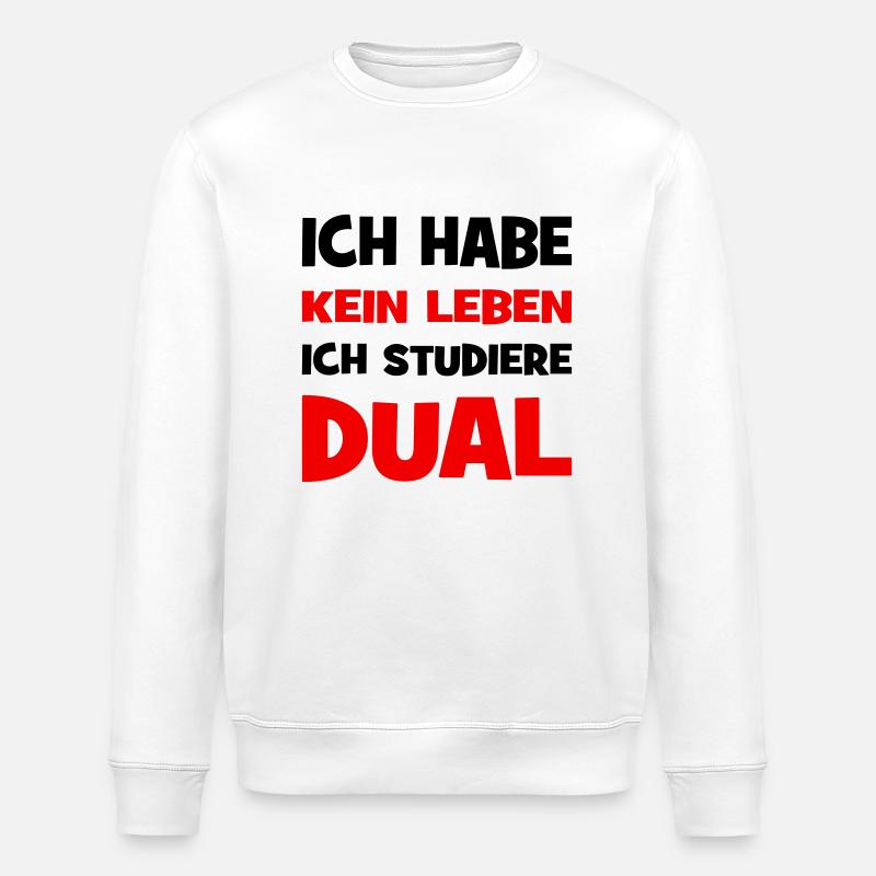 Duales Studium - Stanley/Stella Unisex Bio-Sweatshirt ROLLER - Weiß