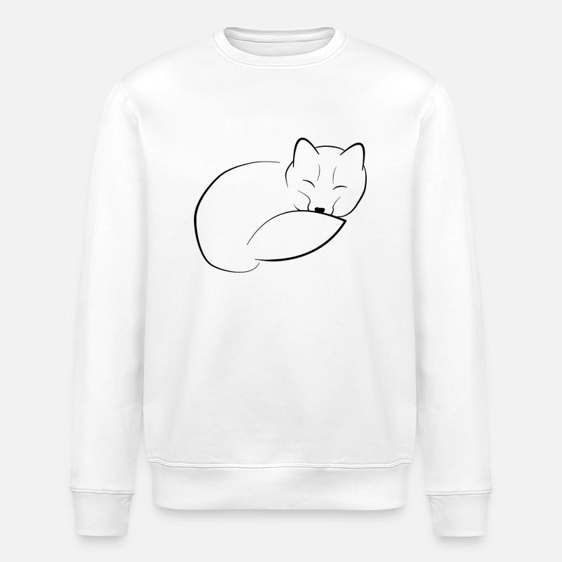Polar fox - Stanley/Stella ROLLER Unisex Organic Sweatshirt - white