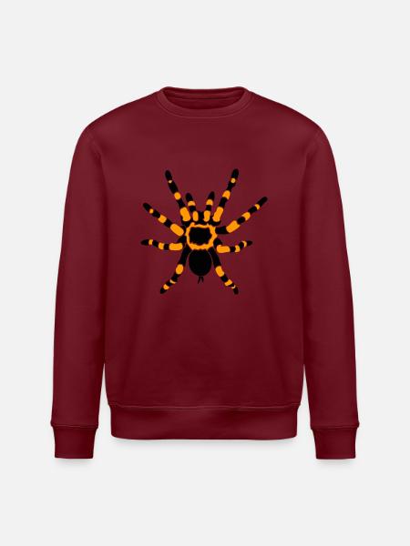 Orange Knee Tarantula - Stanley/Stella ROLLER Unisex Organic Sweatshirt - white