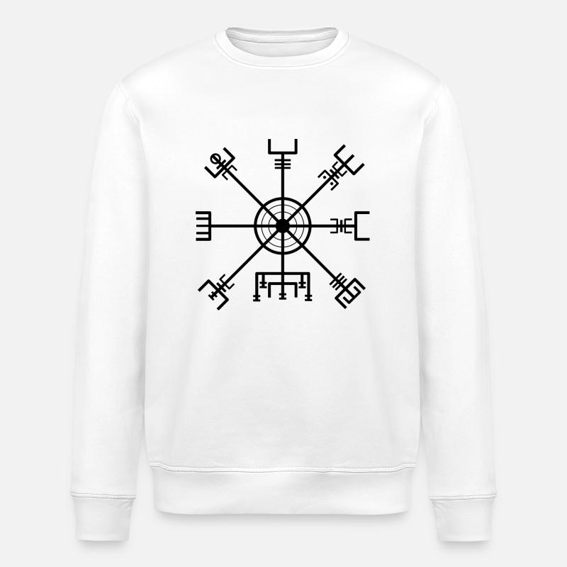 Vegvisir - Stanley/Stella ROLLER Unisex Organic Sweatshirt - white