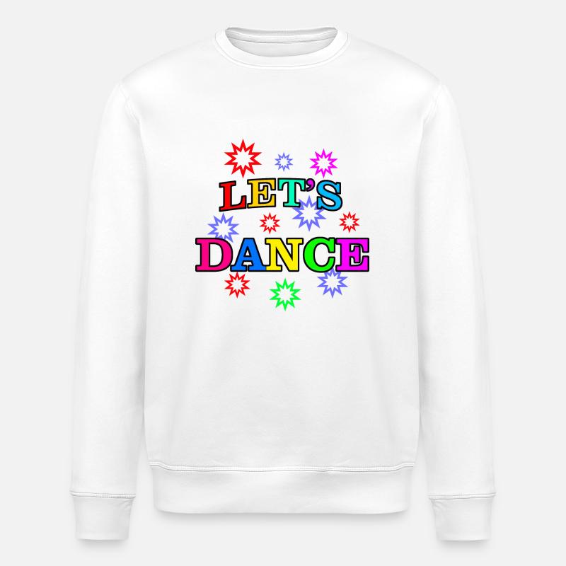Lets Dance -Musik - Stanley/Stella Unisex Bio-Sweatshirt ROLLER - Weiß